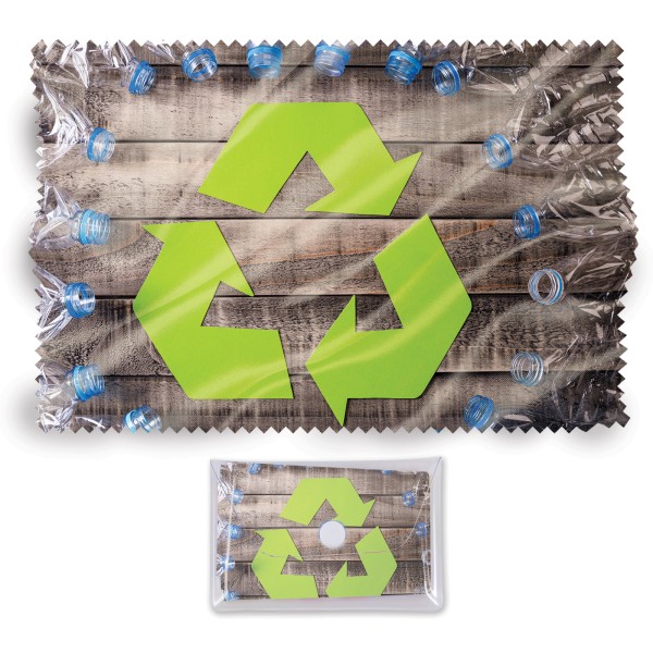 Recycled PET Microfibre Lens Cloth Promotional Products, Corporate Gifts and Branded Apparel