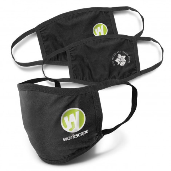 Reusable 3-ply Cotton Face Mask Promotional Products, Corporate Gifts and Branded Apparel