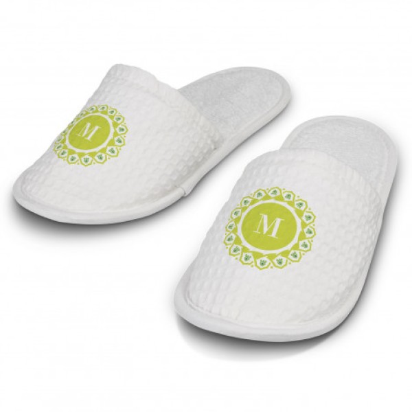 Rochester Waffle Slippers Promotional Products, Corporate Gifts and Branded Apparel