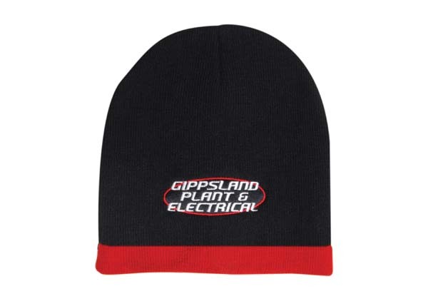 Roll Down Two Tone Acrylic Beanie Promotional Products, Corporate Gifts and Branded Apparel