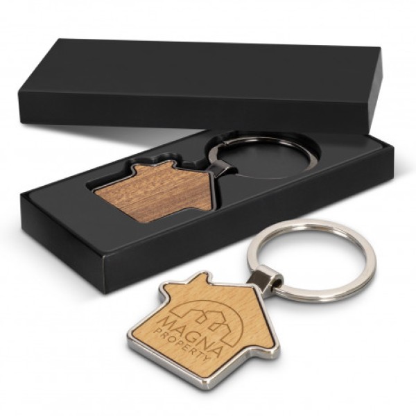 Santo House Shaped Key Ring Promotional Products, Corporate Gifts and Branded Apparel