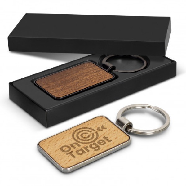 Santo Key Ring - Rectangle Promotional Products, Corporate Gifts and Branded Apparel