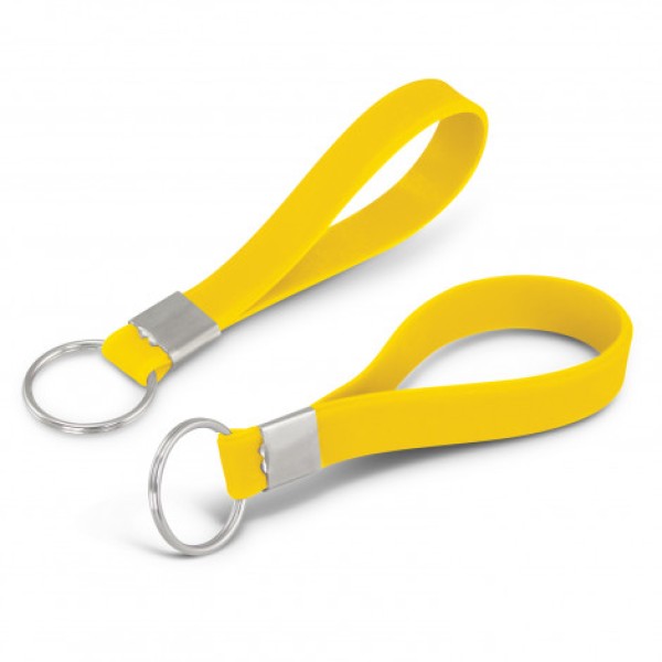 Silicone Key Ring - Debossed Promotional Products, Corporate Gifts and Branded Apparel