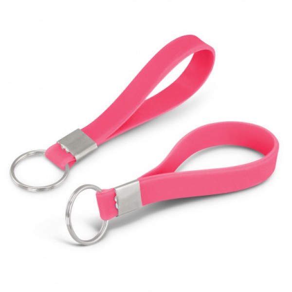 Silicone Key Ring - Debossed Promotional Products, Corporate Gifts and Branded Apparel