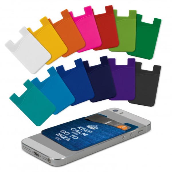 Silicone Phone Wallet - Full Colour Promotional Products, Corporate Gifts and Branded Apparel