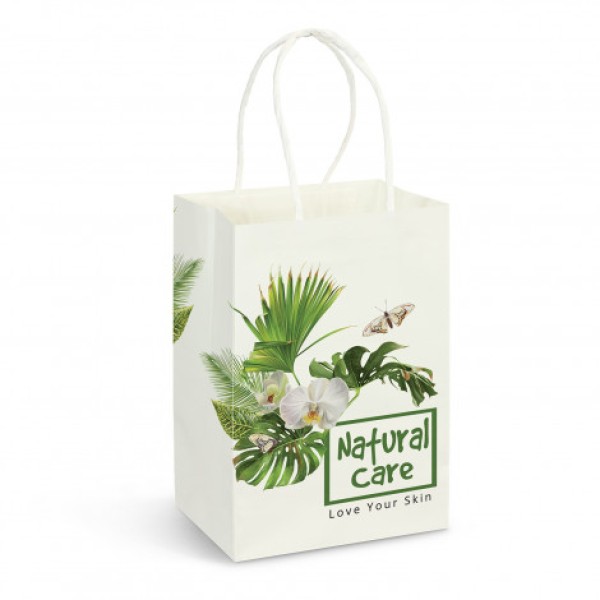Small Paper Carry Bag - Full Colour Promotional Products, Corporate Gifts and Branded Apparel