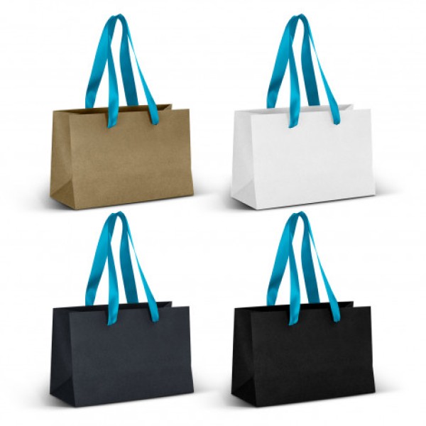 Small Ribbon Handle Paper Bag Promotional Products, Corporate Gifts and Branded Apparel