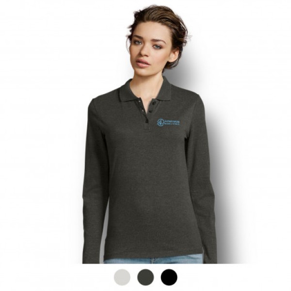 SOLS Perfect Women's Long Sleeve Polo Promotional Products, Corporate Gifts and Branded Apparel