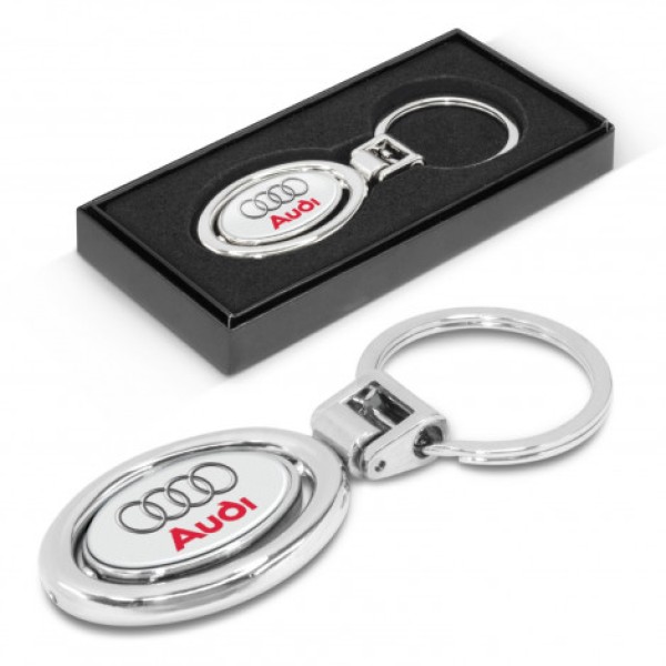 Spinning Metal Key Ring Promotional Products, Corporate Gifts and Branded Apparel