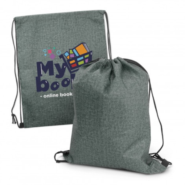 Tampa Heather Drawstring Backpack Promotional Products, Corporate Gifts and Branded Apparel