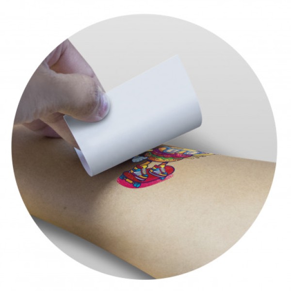 Temporary Tattoo Foil - 51mm x 51mm Promotional Products, Corporate Gifts and Branded Apparel