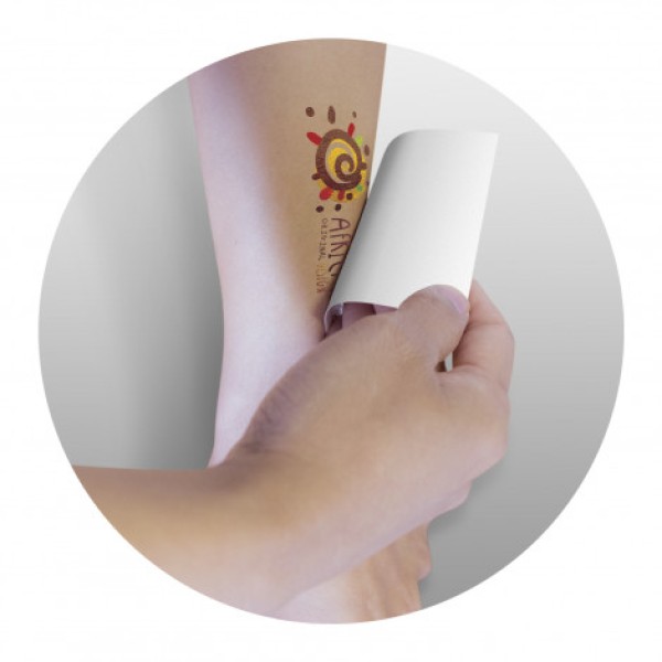 Temporary Tattoo Foil - 51mm x 76mm Promotional Products, Corporate Gifts and Branded Apparel