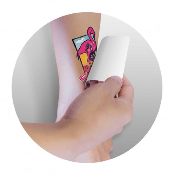 Temporary Tattoo Glitter - 51mm x 76mm Promotional Products, Corporate Gifts and Branded Apparel
