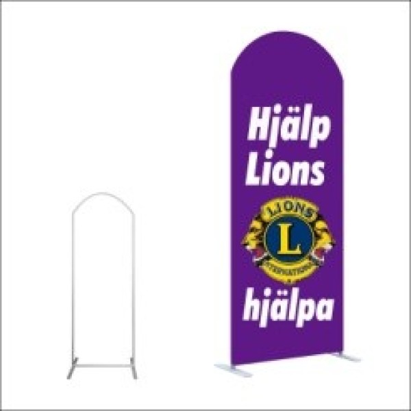 Tension Fabric Display -H-Shape Curved Top 1000mm x 2500mm Promotional Products, Corporate Gifts and Branded Apparel