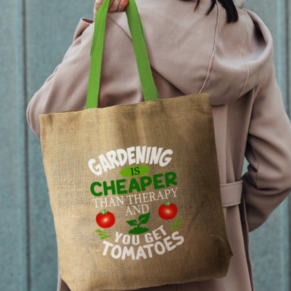 Thera Jute Tote Bag - Coloured Handles Promotional Products, Corporate Gifts and Branded Apparel