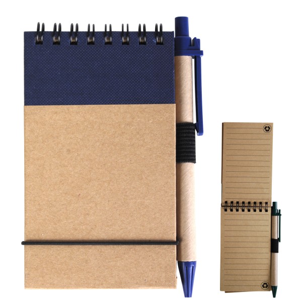 Tradie Cardboard Notebook with Pen Promotional Products, Corporate Gifts and Branded Apparel