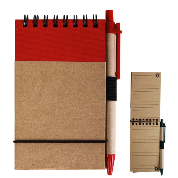 Tradie Cardboard Notebook with Pen Promotional Products, Corporate Gifts and Branded Apparel