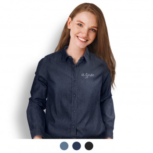 TRENDSWEAR Chester Women's Denim Shirt Promotional Products, Corporate Gifts and Branded Apparel