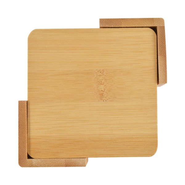 Tropic Bamboo Coasters Set of 6 Promotional Products, Corporate Gifts and Branded Apparel