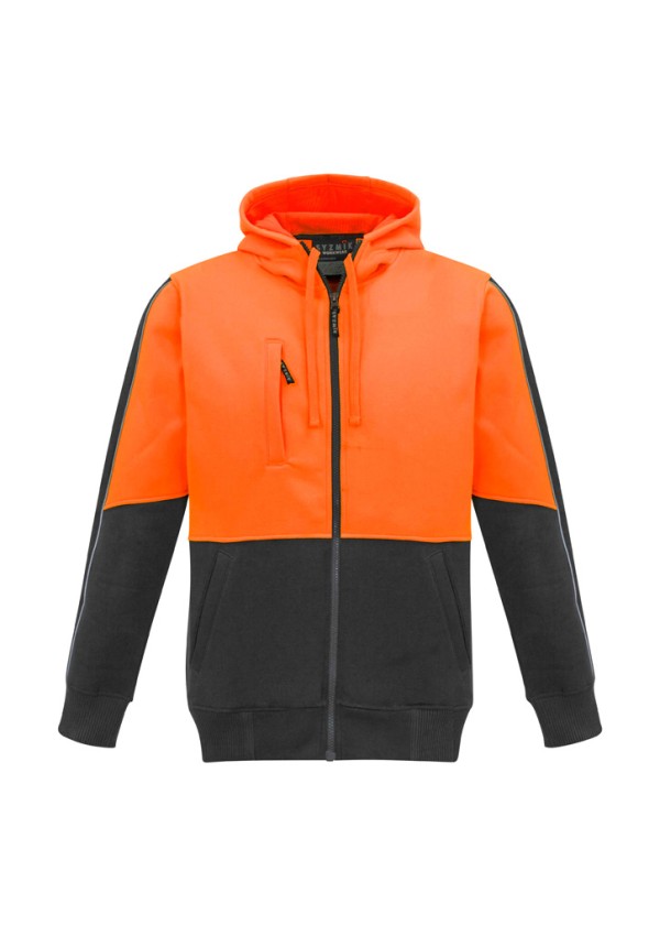 Unisex Hi Vis Full Zip Hoodie Promotional Products, Corporate Gifts and Branded Apparel