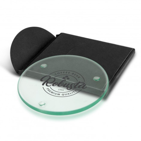 Venice Single Glass Coaster - Round Promotional Products, Corporate Gifts and Branded Apparel