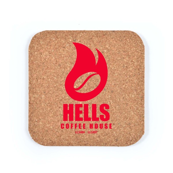 Villa Cork Square Coaster Promotional Products, Corporate Gifts and Branded Apparel