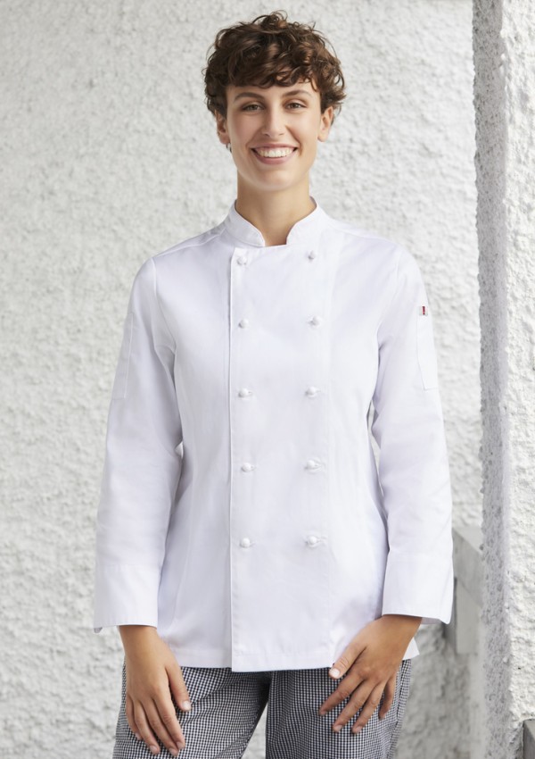 Womens Al Dente Long Sleeve Chef Jacket Promotional Products, Corporate Gifts and Branded Apparel