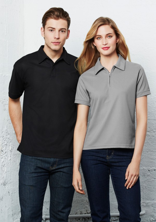 Womens Micro Waffle Short Sleeve Polo Promotional Products, Corporate Gifts and Branded Apparel