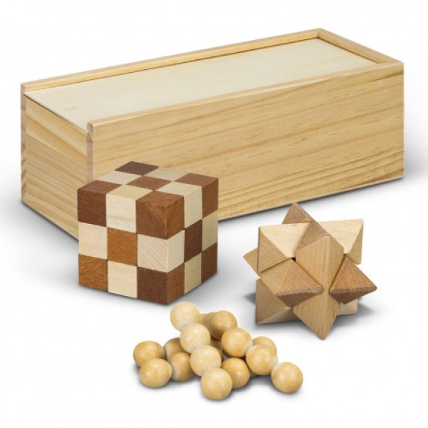 Wooden Brain Teaser Set Promotional Products, Corporate Gifts and Branded Apparel