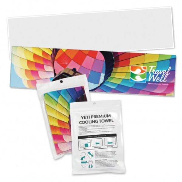 Yeti Premium Cooling Towel - Full Colour - Pouch Promotional Products, Corporate Gifts and Branded Apparel